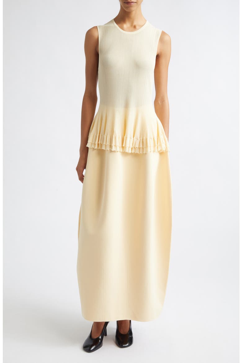 Bennett Ruffle Hem Sleeveless Sweater, Alternate, color, CREAM