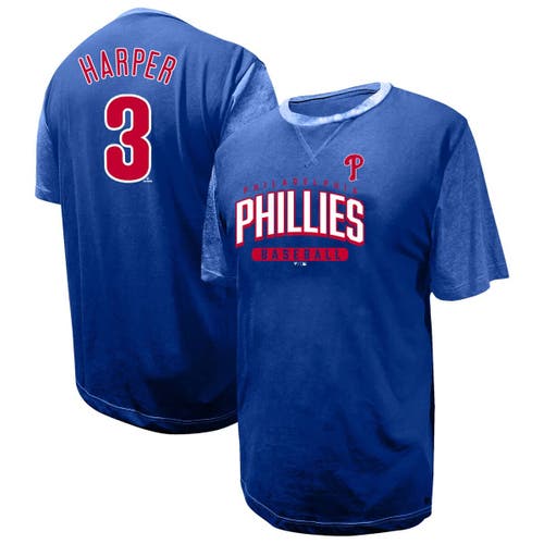 Profile Bryce Harper Royal Philadelphia Phillies Big & Tall Name & Number T-shirt In Blue