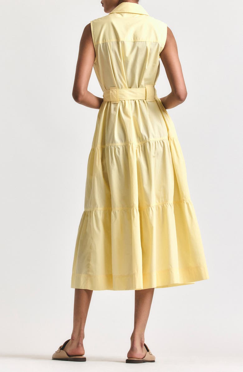 Derek Lam 10 Crosby Florence Sleeveless Shirtdress, Alternate, color, Buttercup