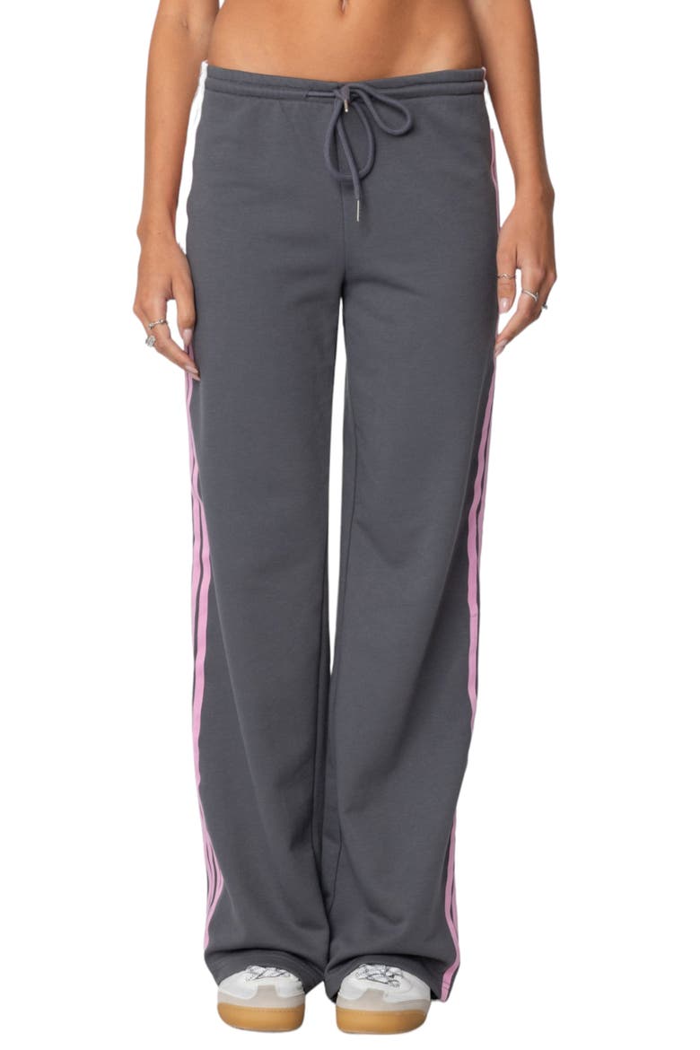 Averie Stripe Sweatpants, Main, color, GRAY