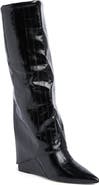 Steve Madden Alivia Croc Embossed Faux Leather Knee High Boot