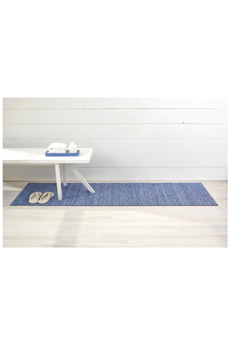 Heathered Shag Indoor/Outdoor Mat, Alternate, color, CORNFLOWER