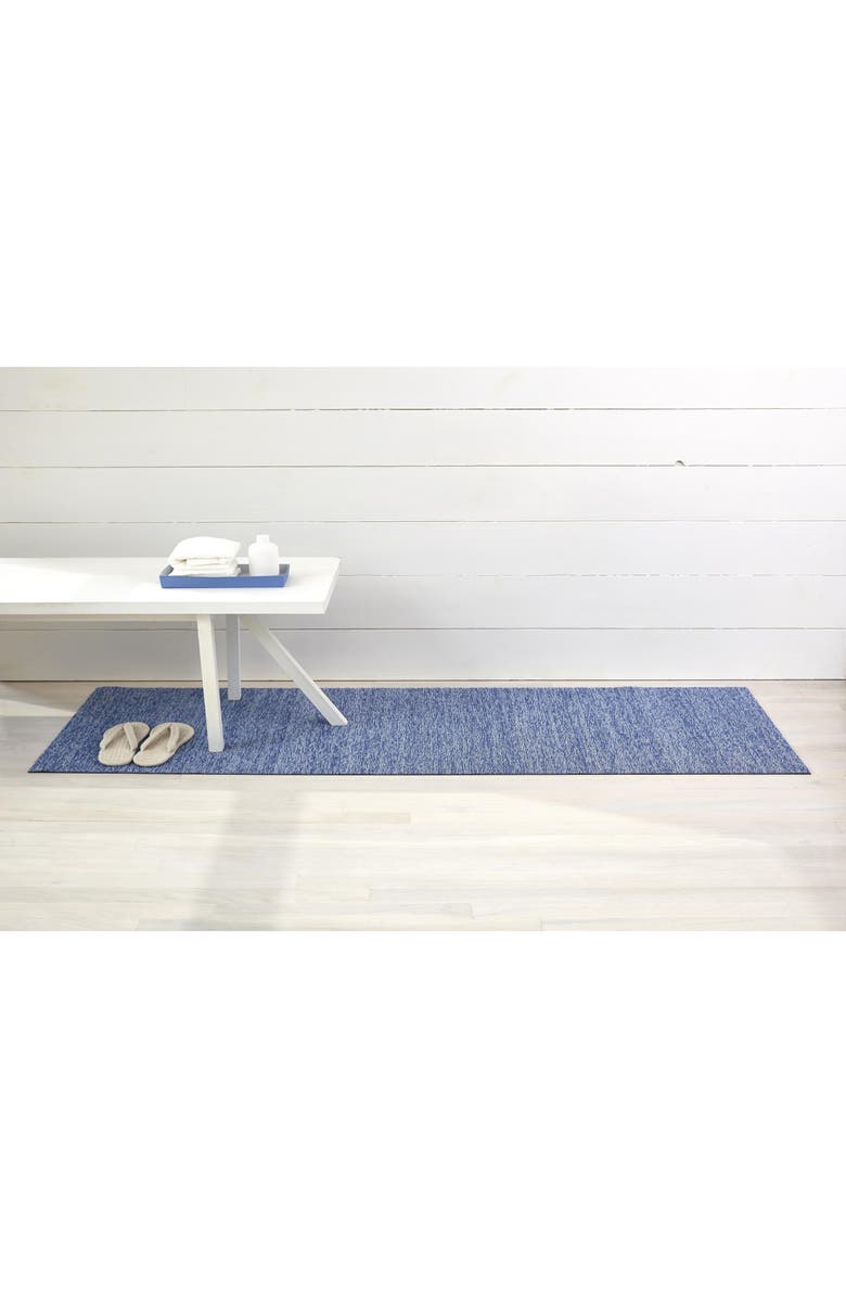 Chilewich Heathered Shag Indoor/Outdoor Mat, Alternate, color, Cornflower