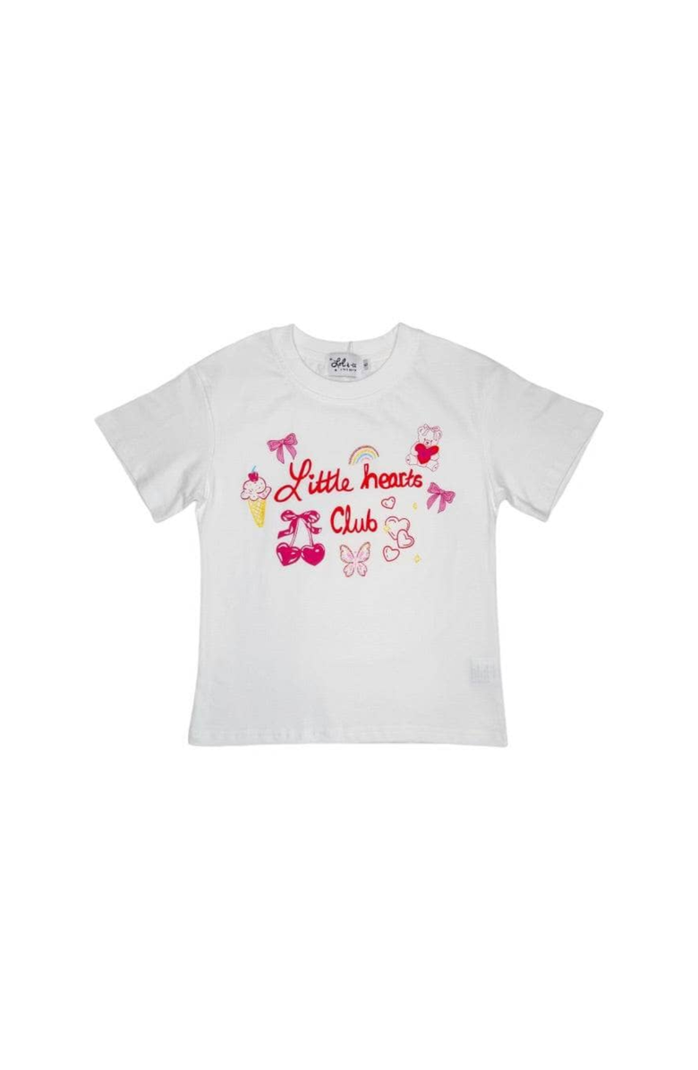 Lola + The Boys Lolas Hearts Club Tee, Main, color, 