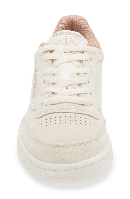 Shop Reebok Club C 85 Sneaker In Sand/scorchedearth/hoopred