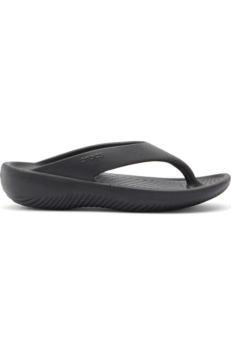 CROCS Mellow Recovery Flip Flop Sandal, Alternate, color, Black