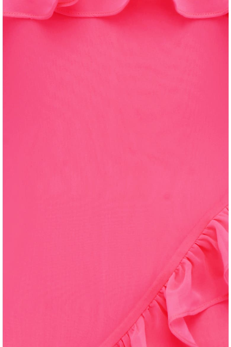 Sarina Ruffle Strapless Maxi Dress, Alternate, color, HOT PINK