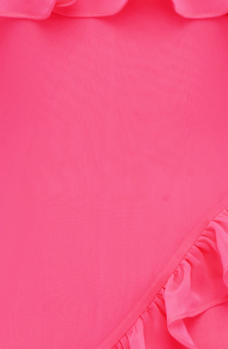 HOUSE OF CB Sarina Ruffle Strapless Maxi Dress, Alternate, color, Hot Pink