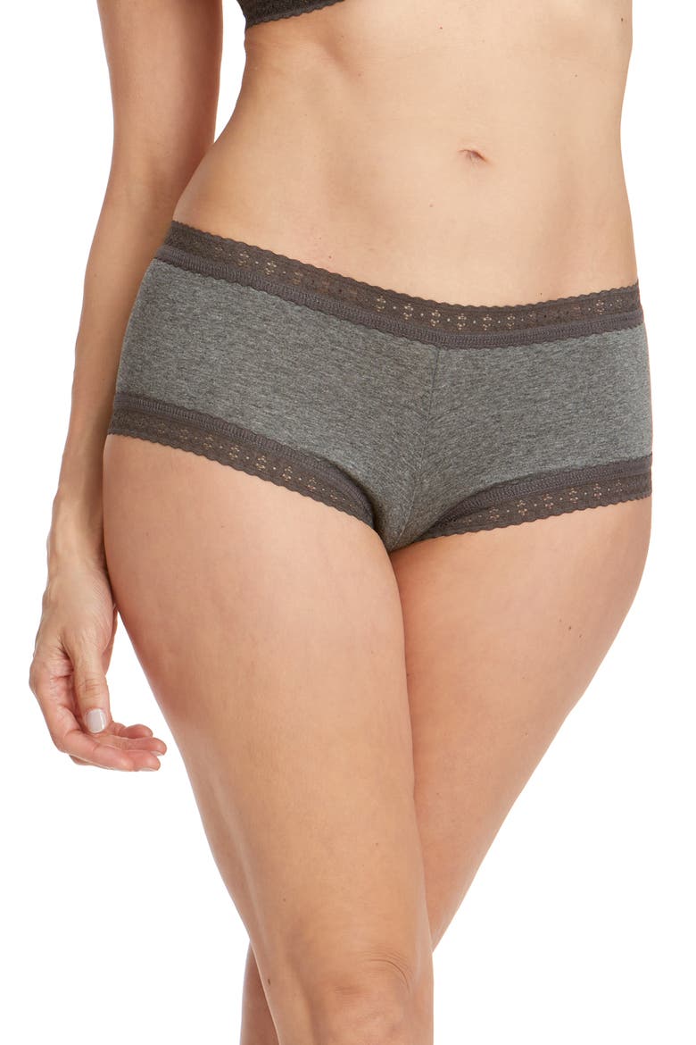 Dream Heather Boyshorts, Main, color, HEATHER GRANITE