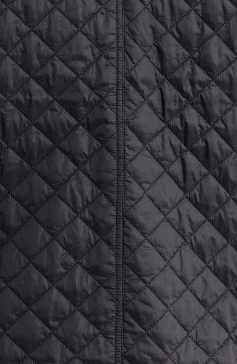 Eileen Fisher Corduroy Collar Quilted Jacket, Alternate, color, Black