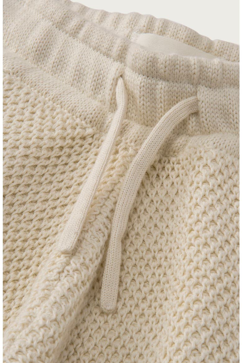 Kids' Knit Cotton Shorts, Alternate, color, BONE