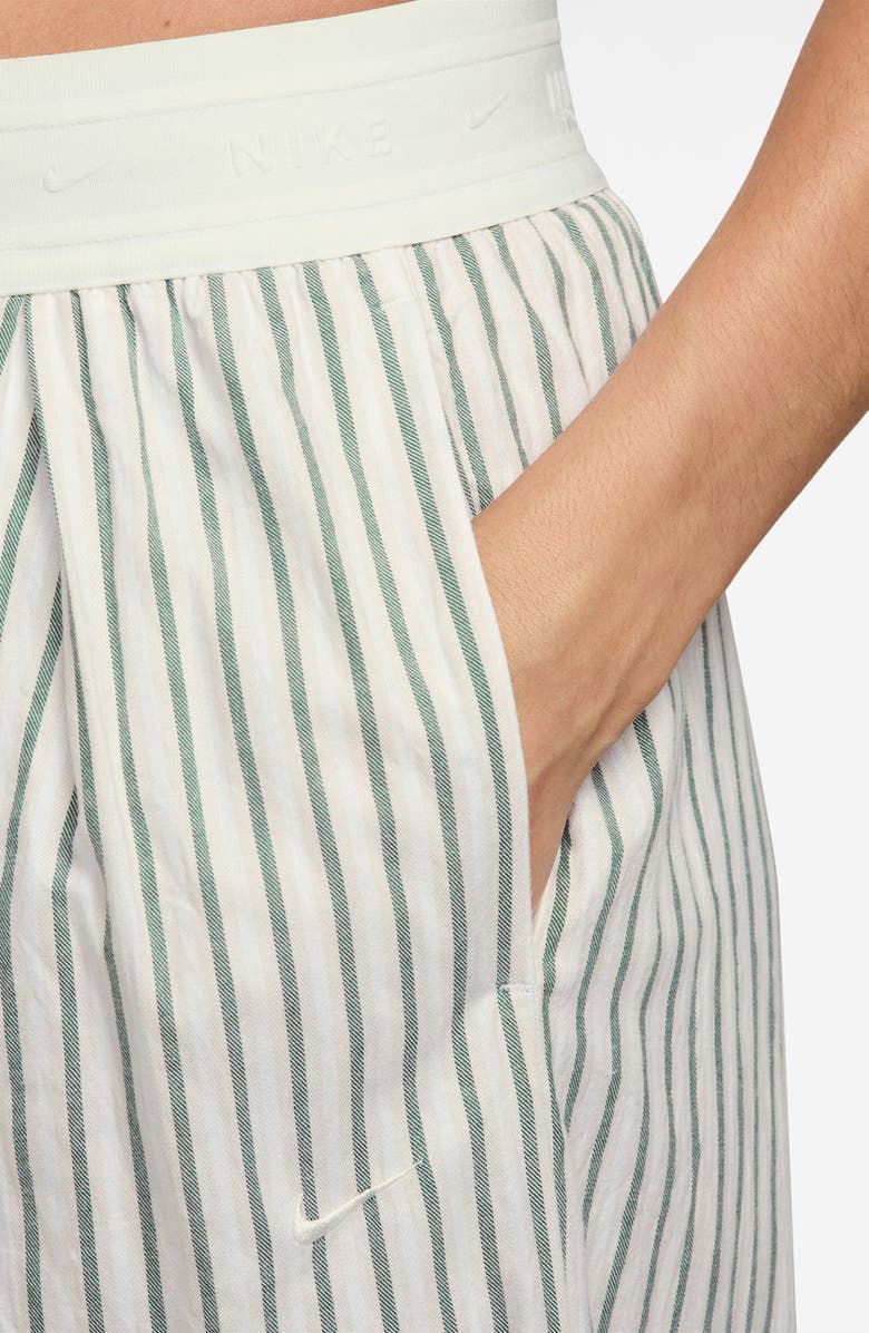 Nike Offline Cotton Poplin Wide Leg Pants, Alternate, color, Fir/ Light Orewood Brown