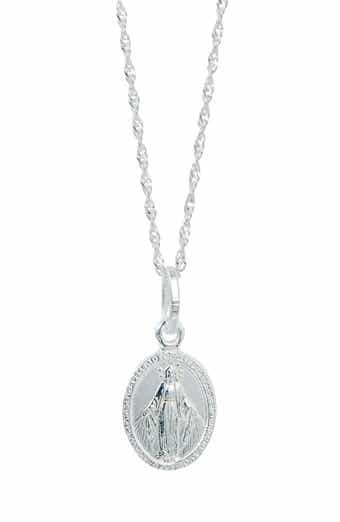 SAVVY CIE JEWELS Miraculous Virgin Mary Pendant Necklace