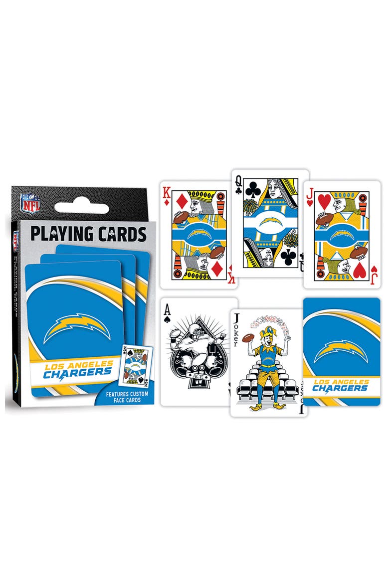 Los Angeles Chargers Playing Cards, Alternate, color, Multicolor