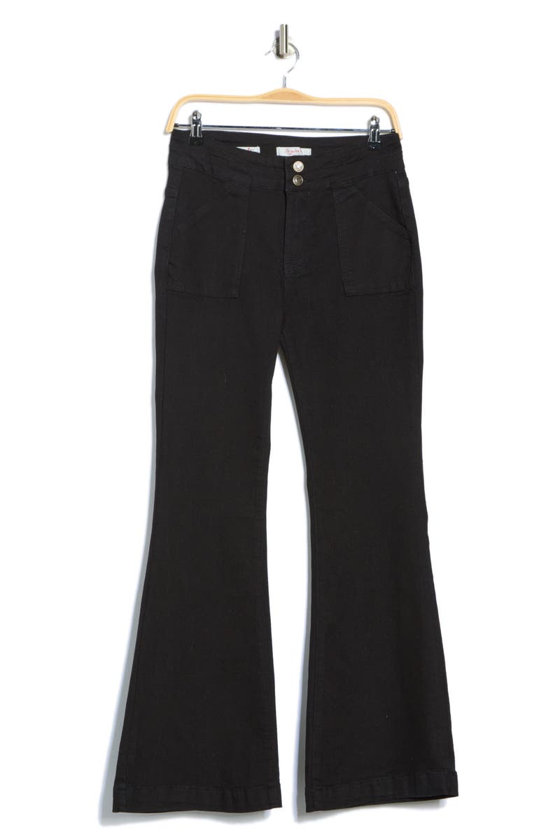 Vigoss Ace High Waist Flare Leg Pants, Alternate, color, Black