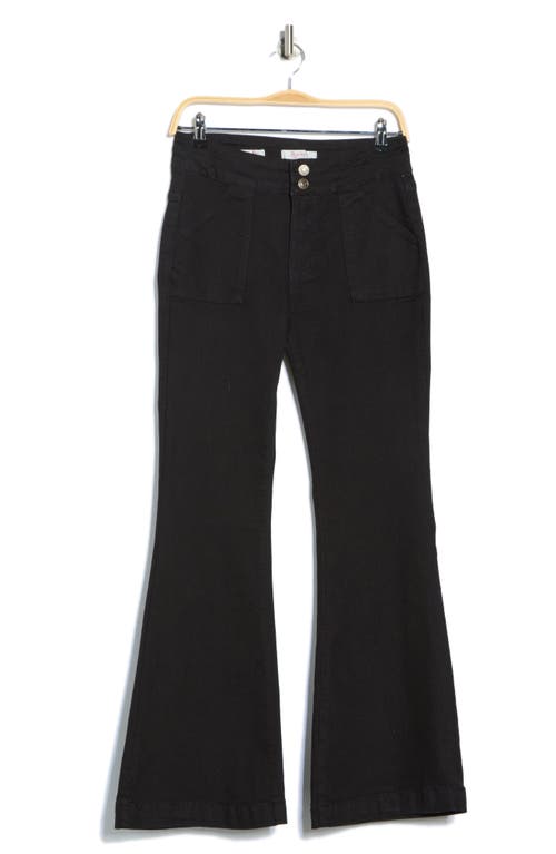 Vigoss Ace High Waist Flare Leg Pants In Black
