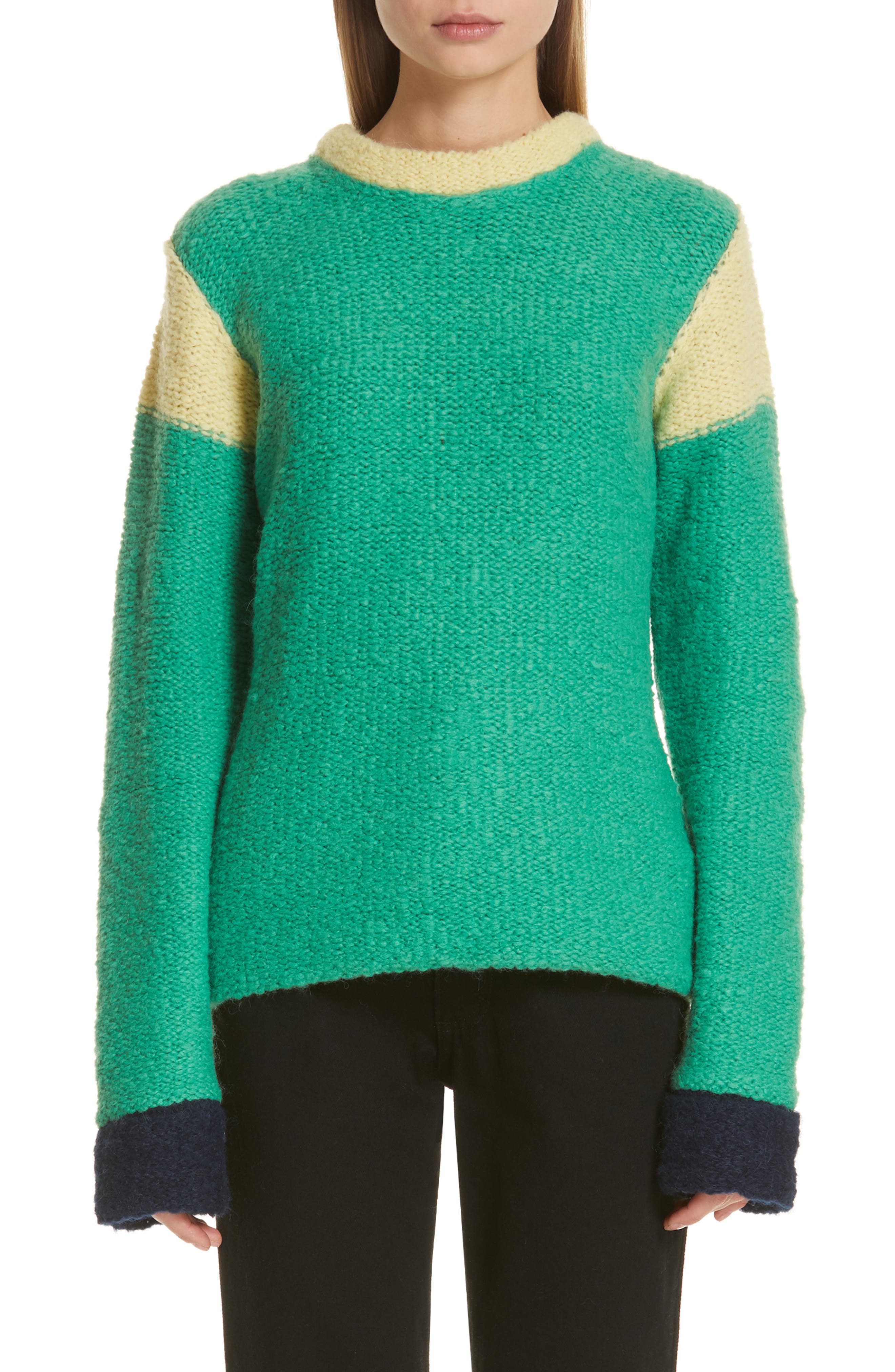 Eckhaus Latta Kermit Colorblock Sweater (Women) | Nordstrom