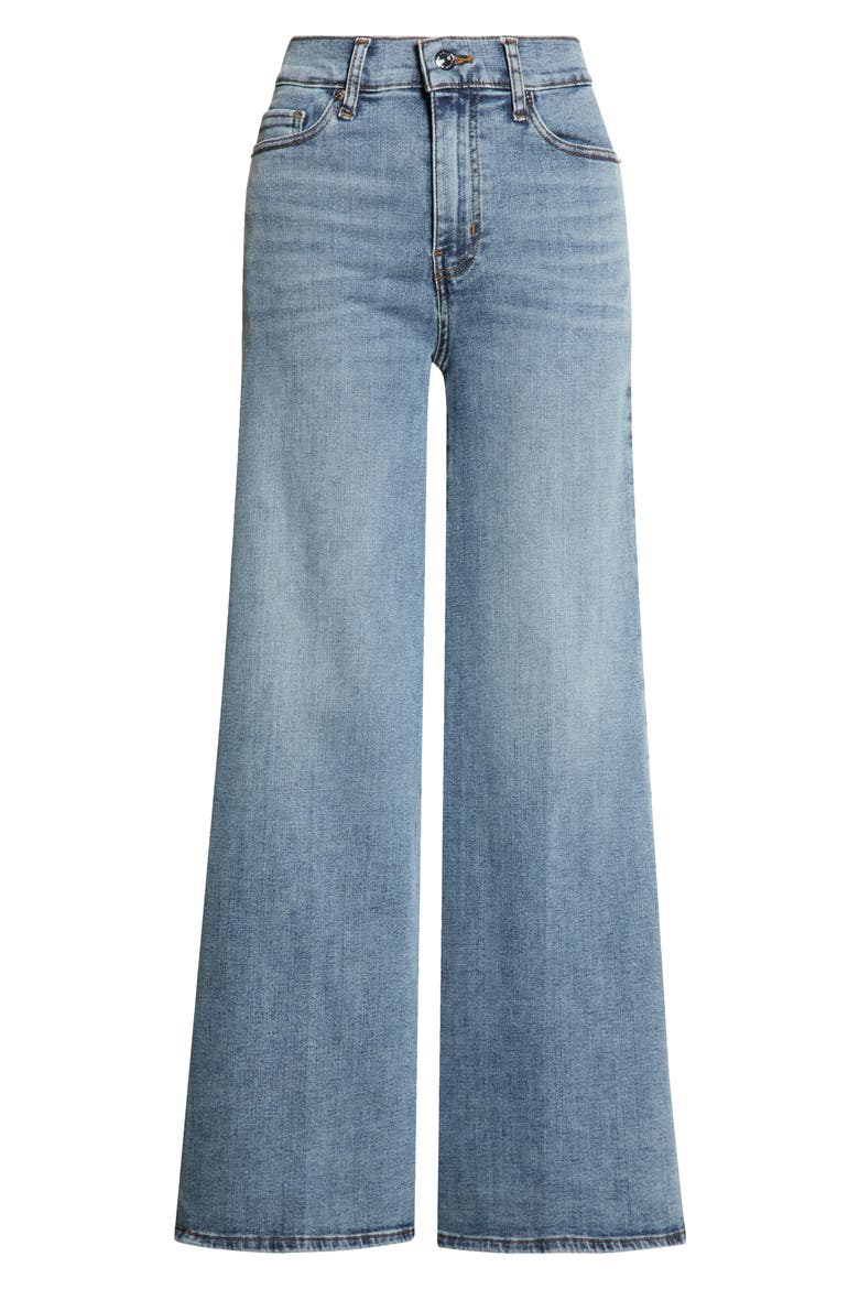Le Palazzo Crop High Waist Wide Leg Jeans, Alternate, color, NUANCE