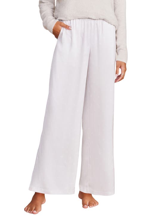 Washed Satin Wide Leg Pants