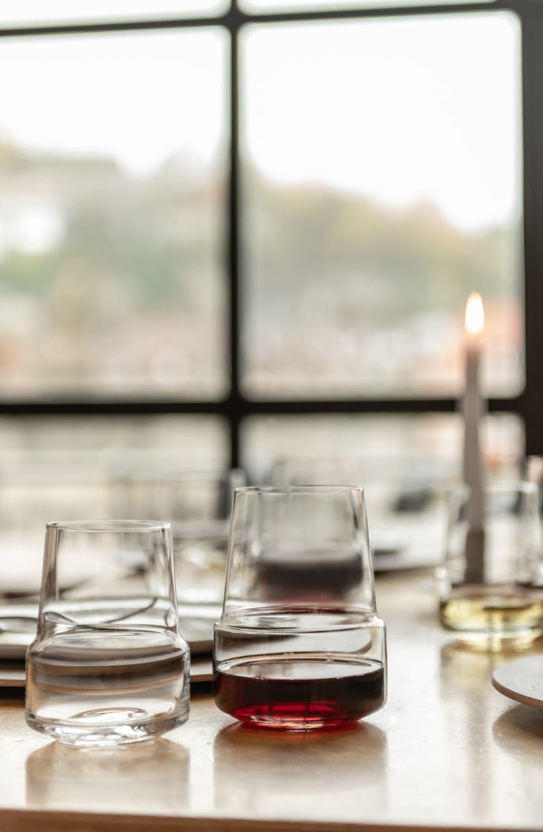 Fortessa Level Set of 2 Red Wine Glasses, Alternate, color, Clear