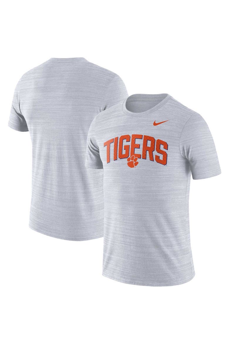Men's Nike White Clemson Tigers 2022 Game Day Sideline Velocity Performance T-Shirt, Main, color, White