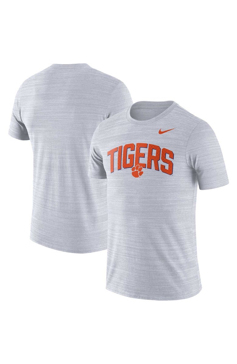 Nike Men's Nike White Clemson Tigers 2022 Game Day Sideline Velocity Performance T-Shirt, Main, color,