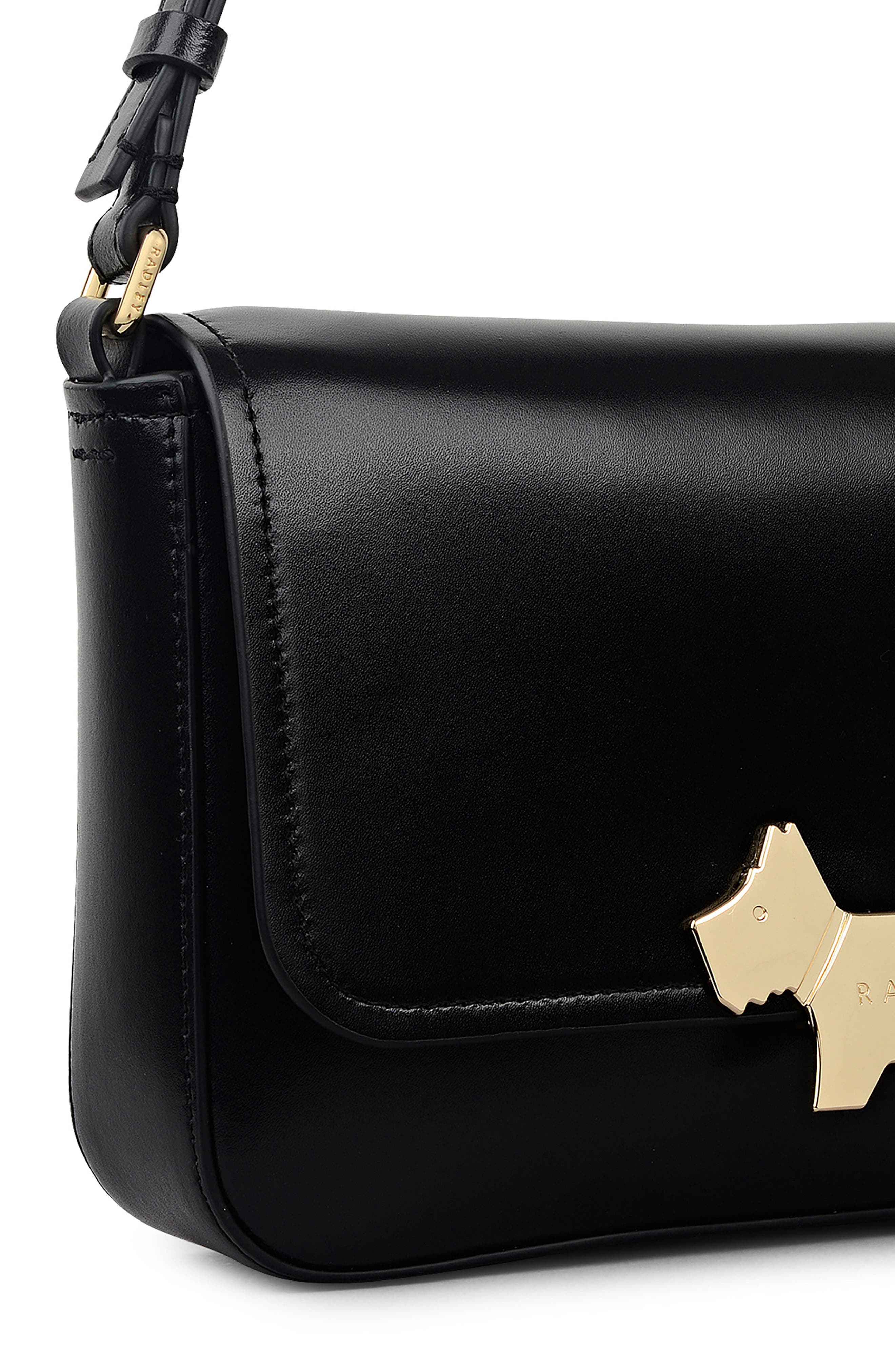 Radley Percy Grove Medium Flapover Crossbody Bag, Alternate, color, Black