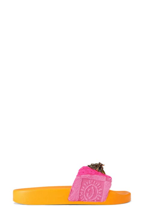 Meena Eagle Glitter Slide Sandal (Women)