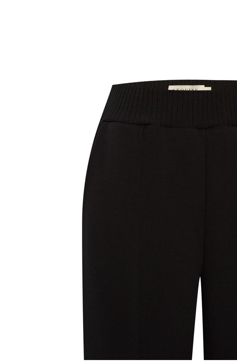 Exquise Elastic Waist Straight Cut Pants, Alternate, color, Pumpkin