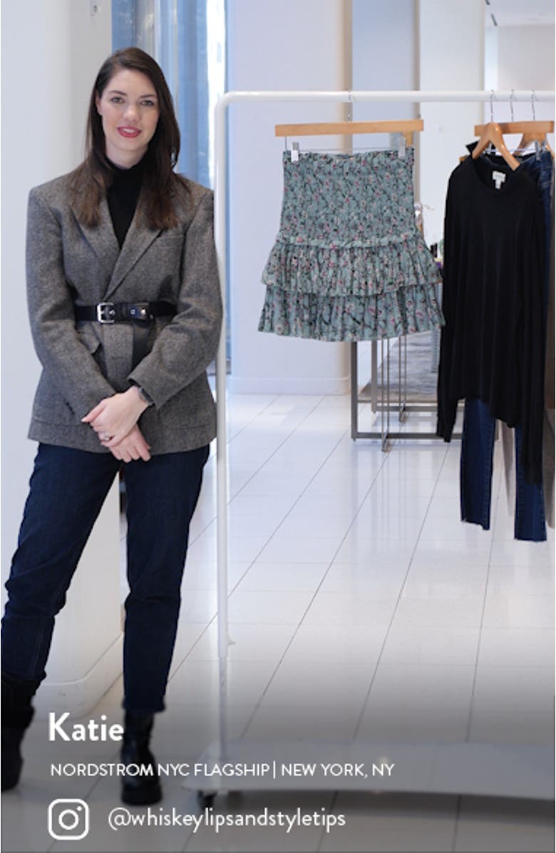 Naomi Smocked Tiered Ruffle Cotton Skirt, sales video thumbnail