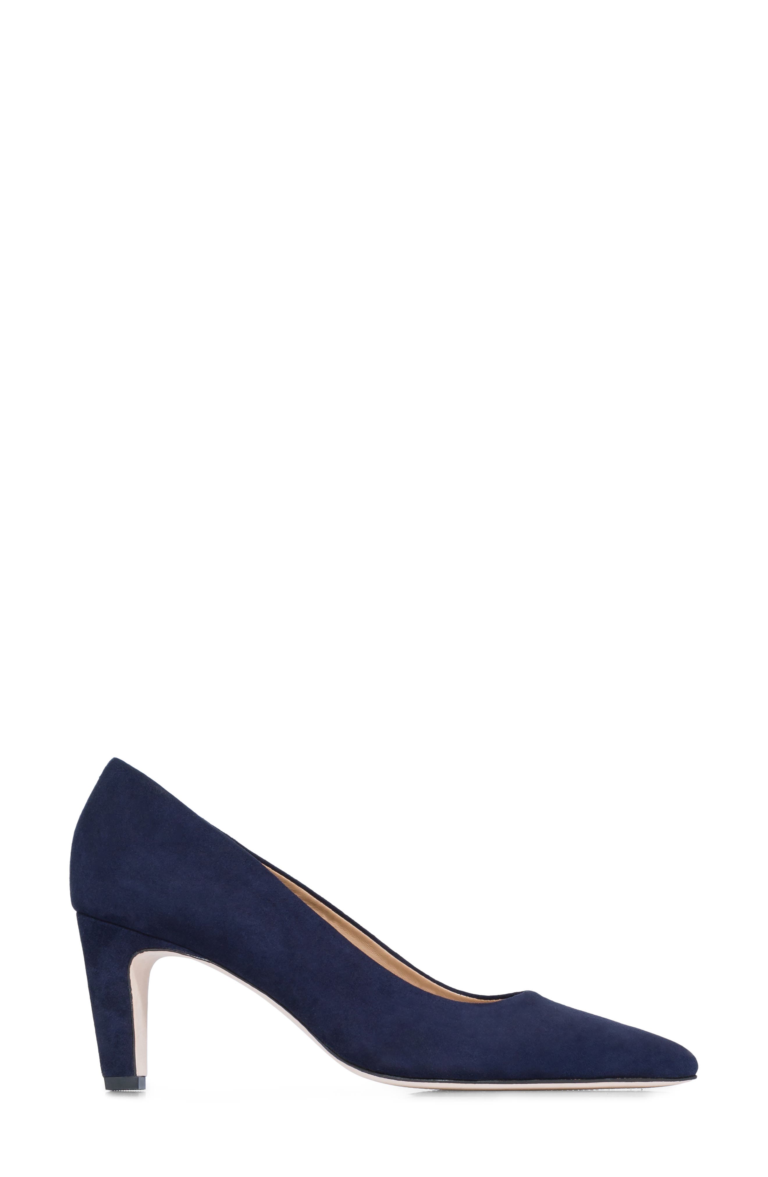 Giselle Pump, Alternate, color, DARK NAVY KID SUEDE