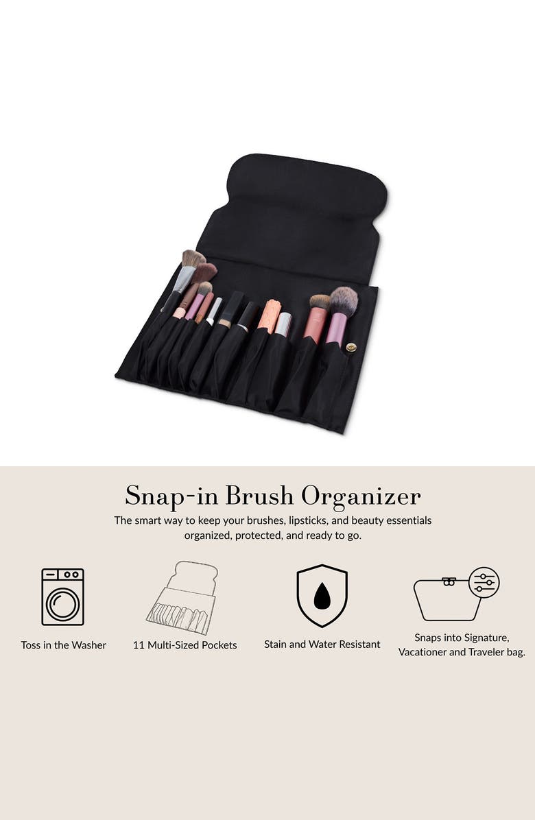 KUSSHI Makeup Brush Organizer, Alternate, color, Black