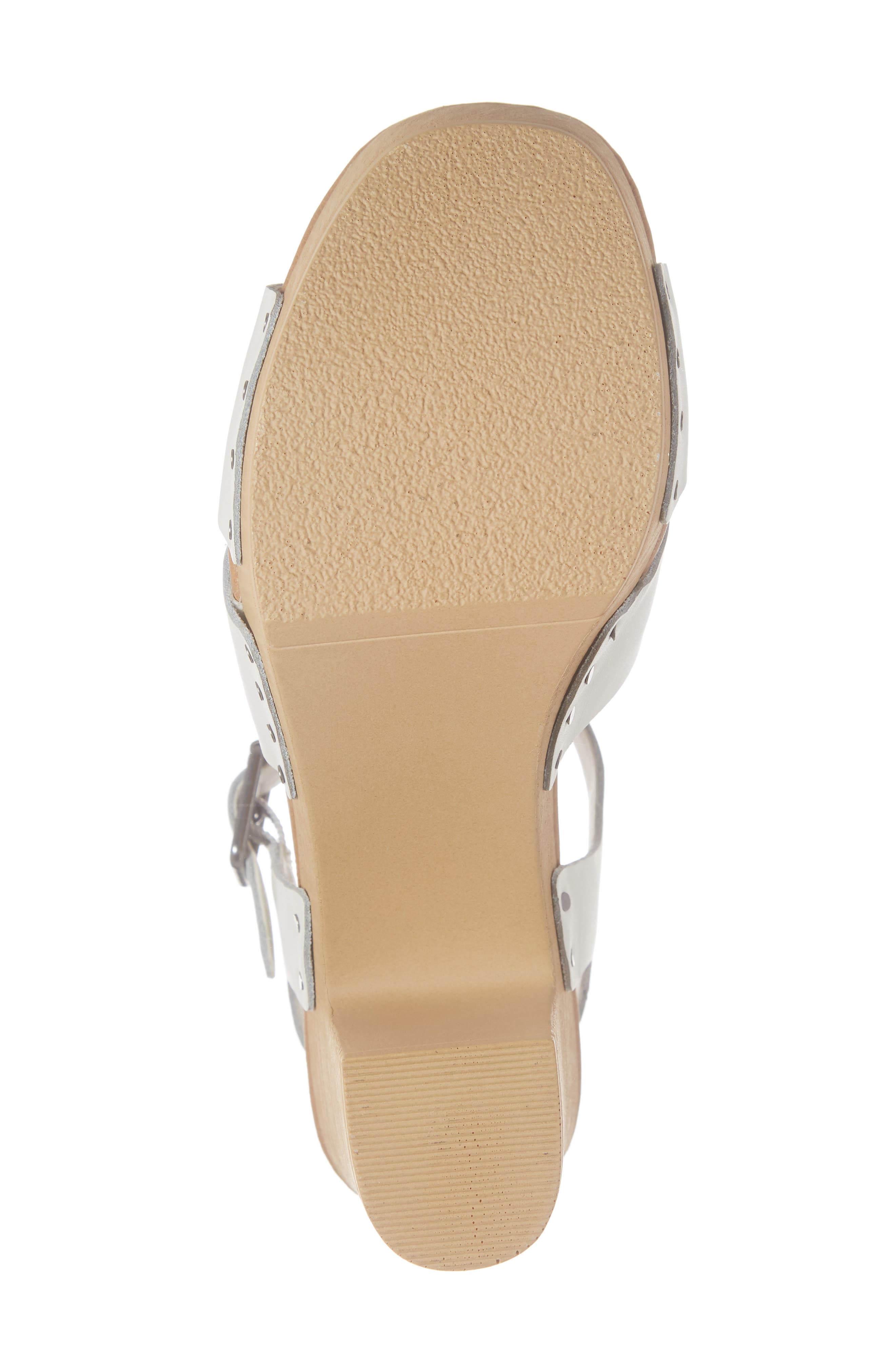 Harmony Platform Sandal, Alternate, color, OFF WHITE LEATHER