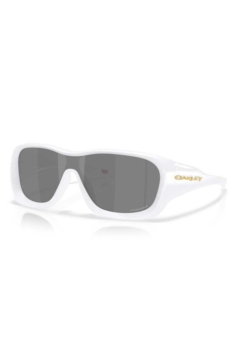 Oakley 130mm Prizm<sup>™</sup> Shield Sunglasses, Alternate, color, Black White