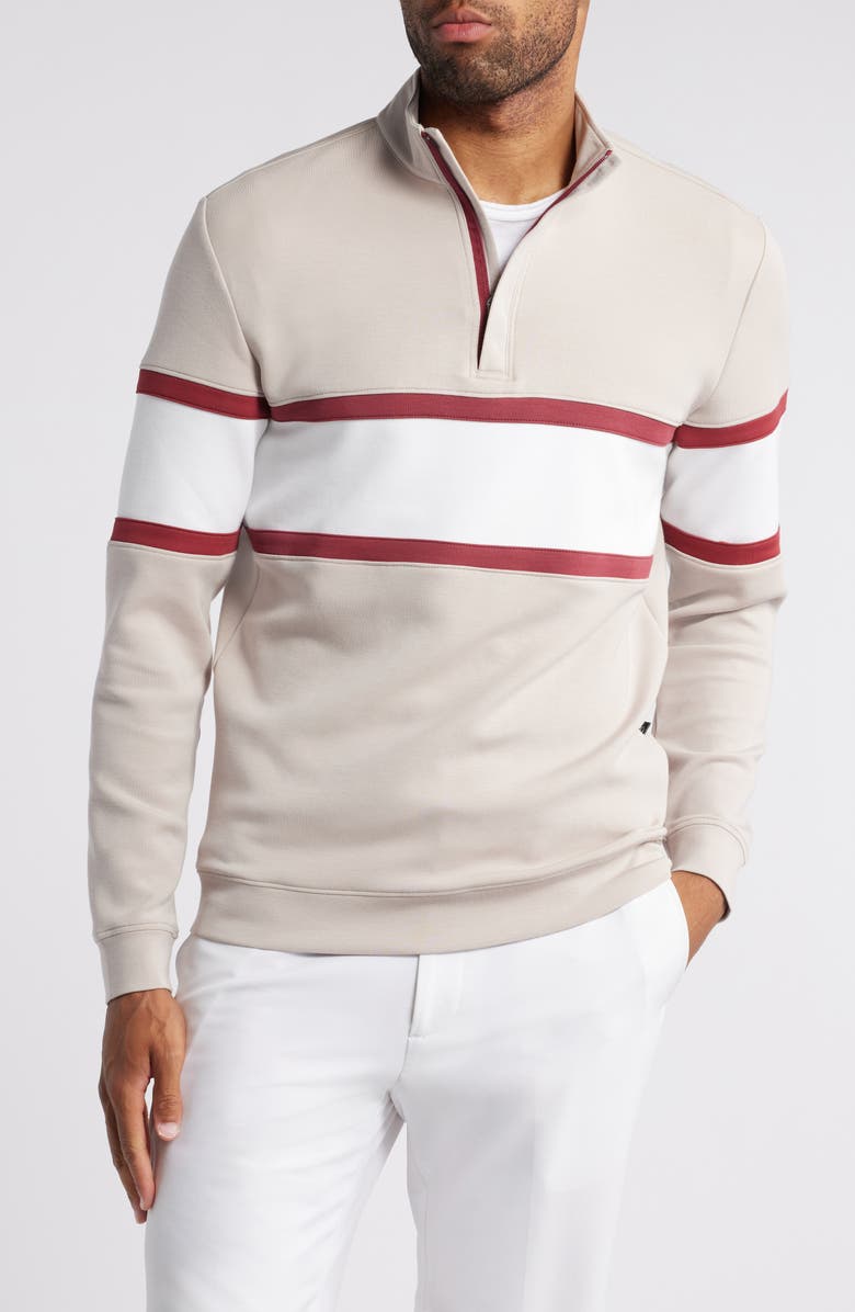 Swannies Owen Chest Stripe Golf Quarter Zip, Main, color,