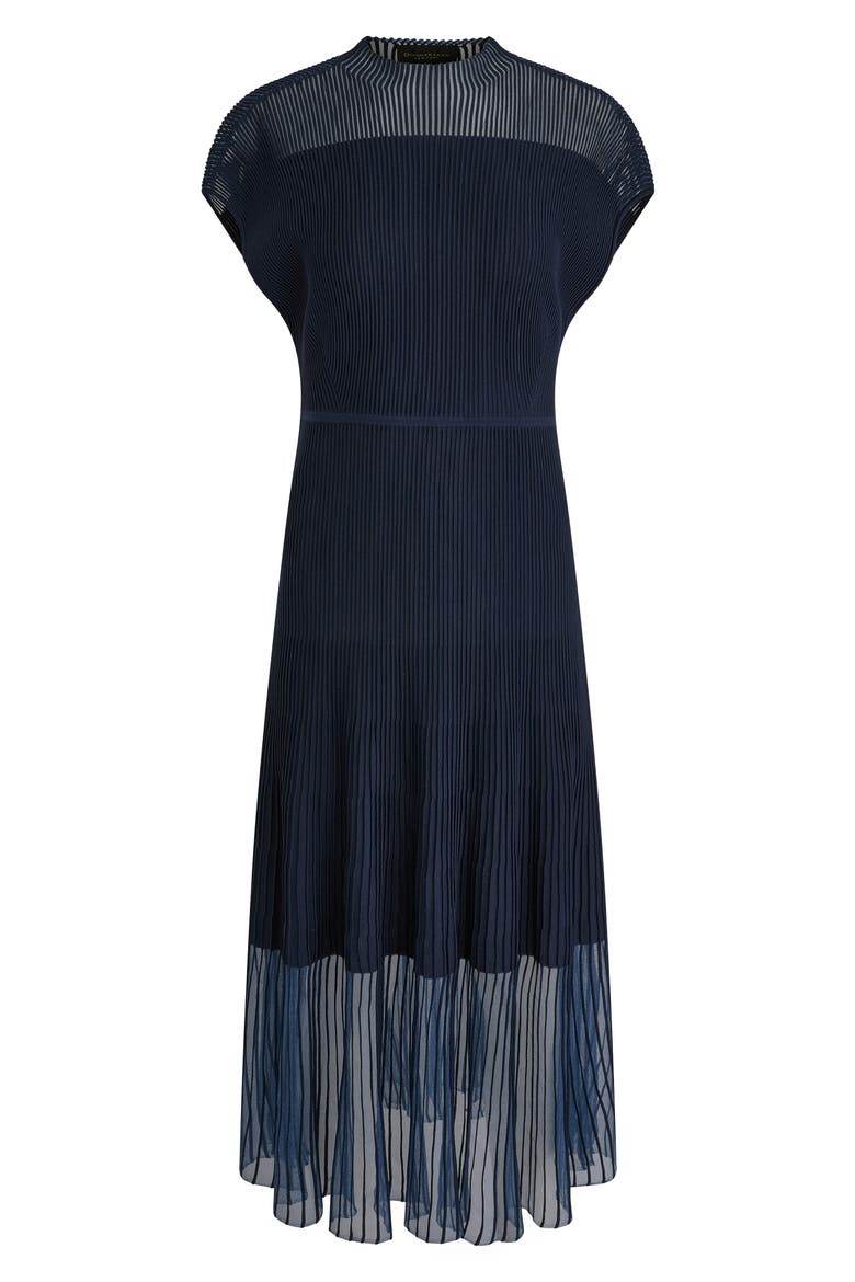Sheer Rib Dress, Alternate, color, NIGHTFALL