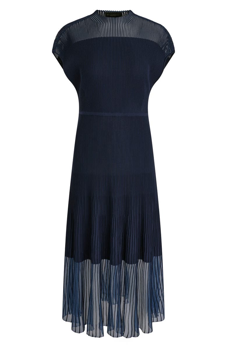 Donna Karan New York Sheer Rib Dress, Alternate, color, Nightfall