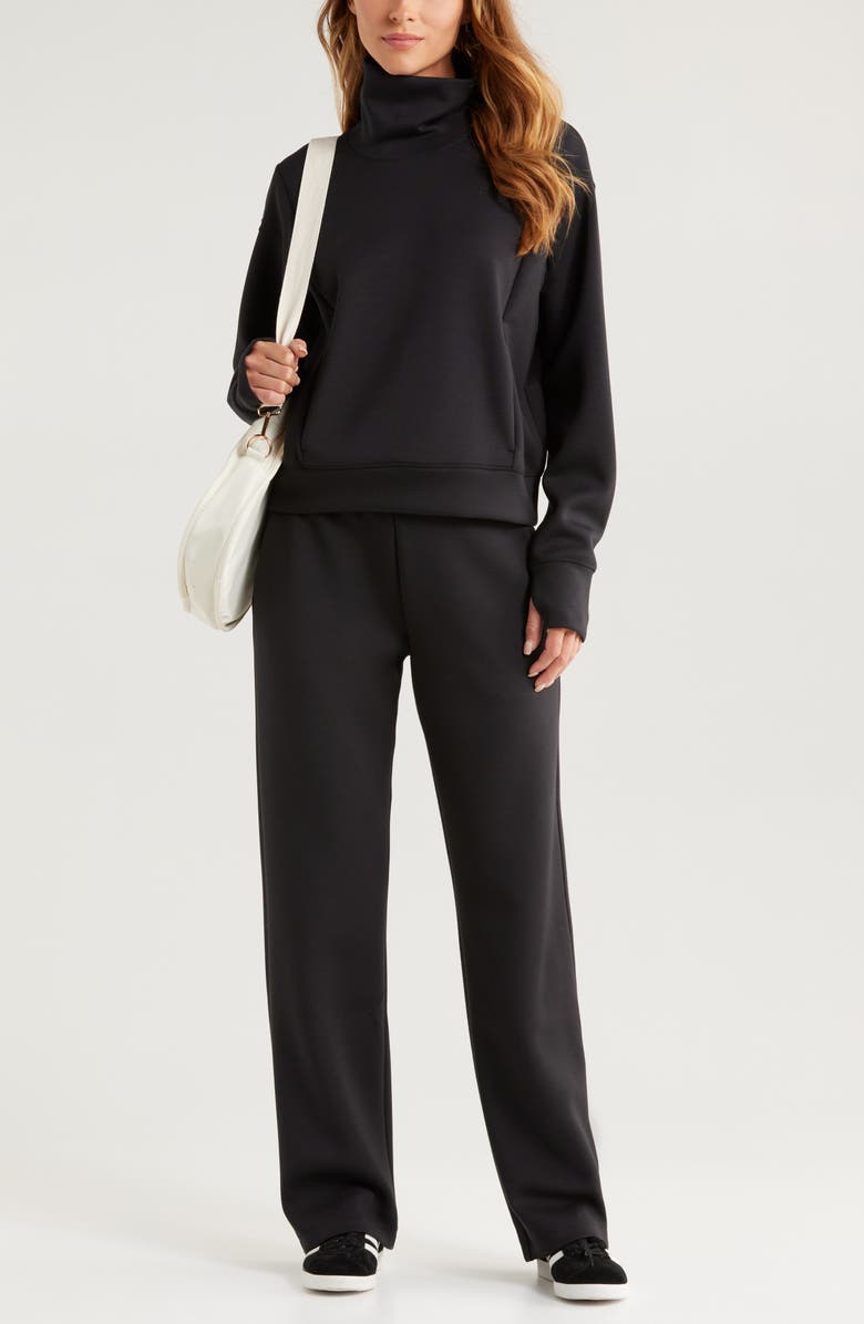 Zella Luxe Funnel Neck Top, Alternate, color,