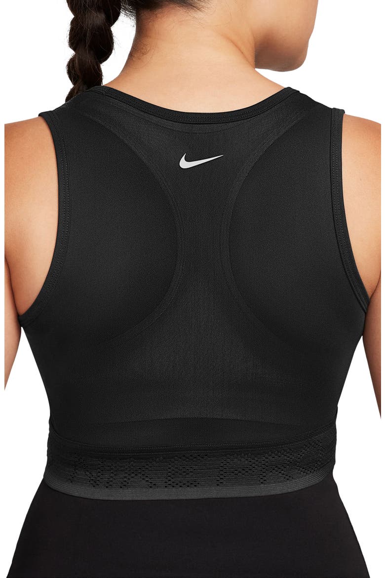 Pro Mesh Crop Tank, Alternate, color, 010 BLACK/WHITE