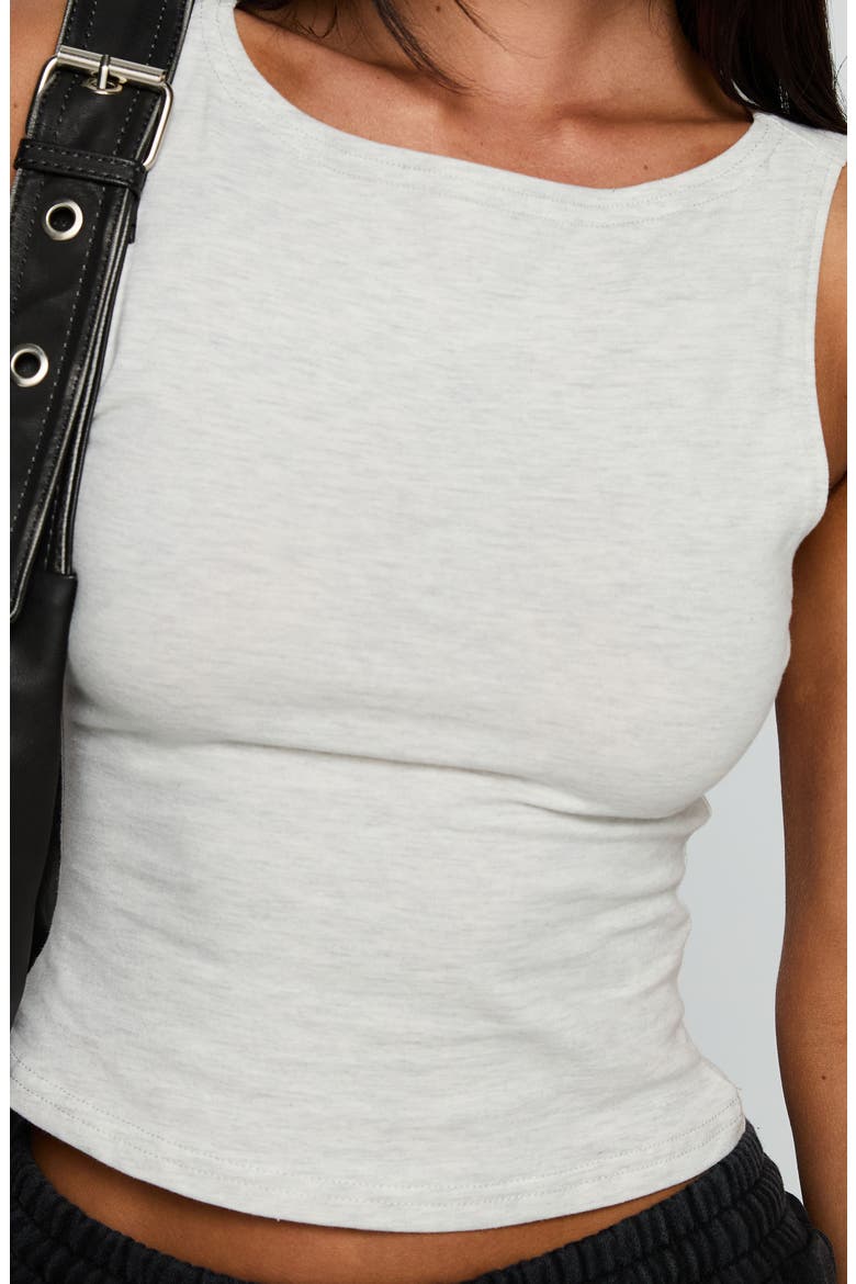 Bleeker Marl Sleeveless Top, Alternate, color, GREY MARLE