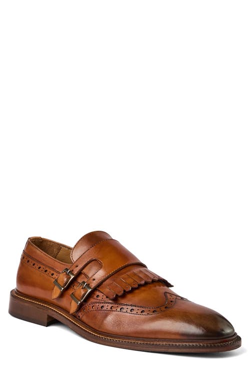 Bruno Magli Ancona Double Monk Strap Shoe In Brown