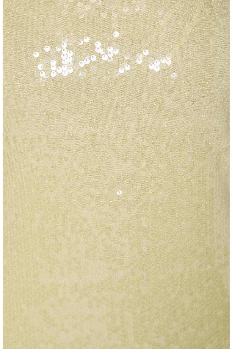 Sequin Strapless Maxi Dress, Alternate, color, BUTTER