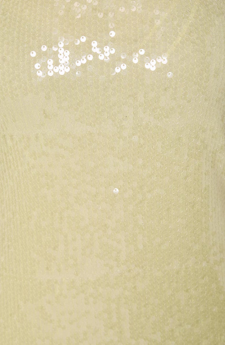 Endless Rose Sequin Strapless Maxi Dress, Alternate, color, Butter