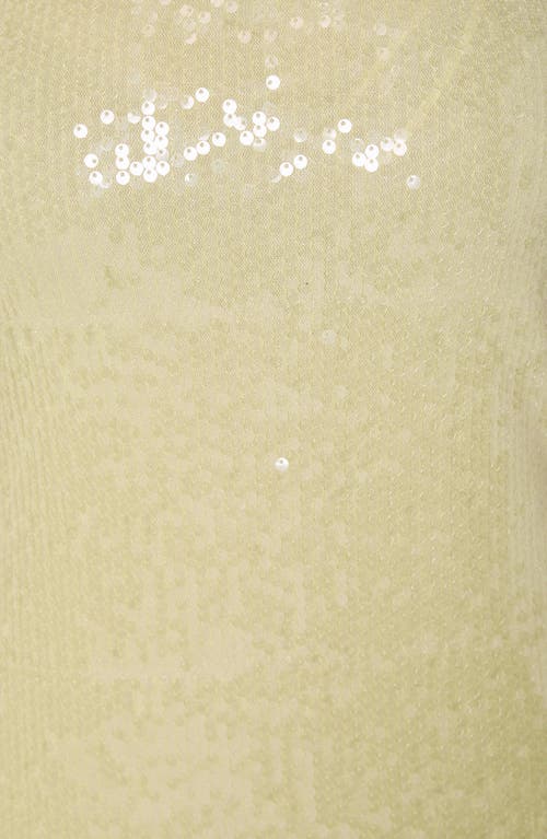 Shop Endless Rose Sequin Strapless Maxi Dress In Butter