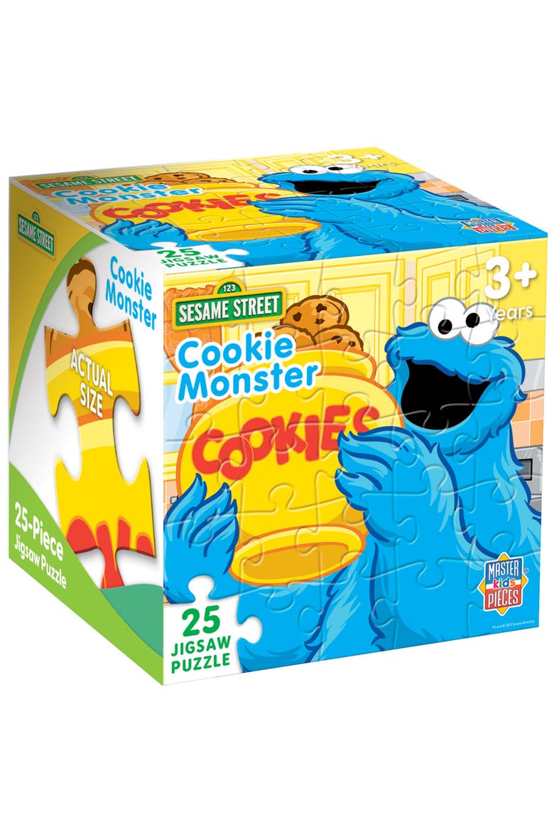Sesame Street Cookie Monster 25 Puzzle, Main, color, Multicolor
