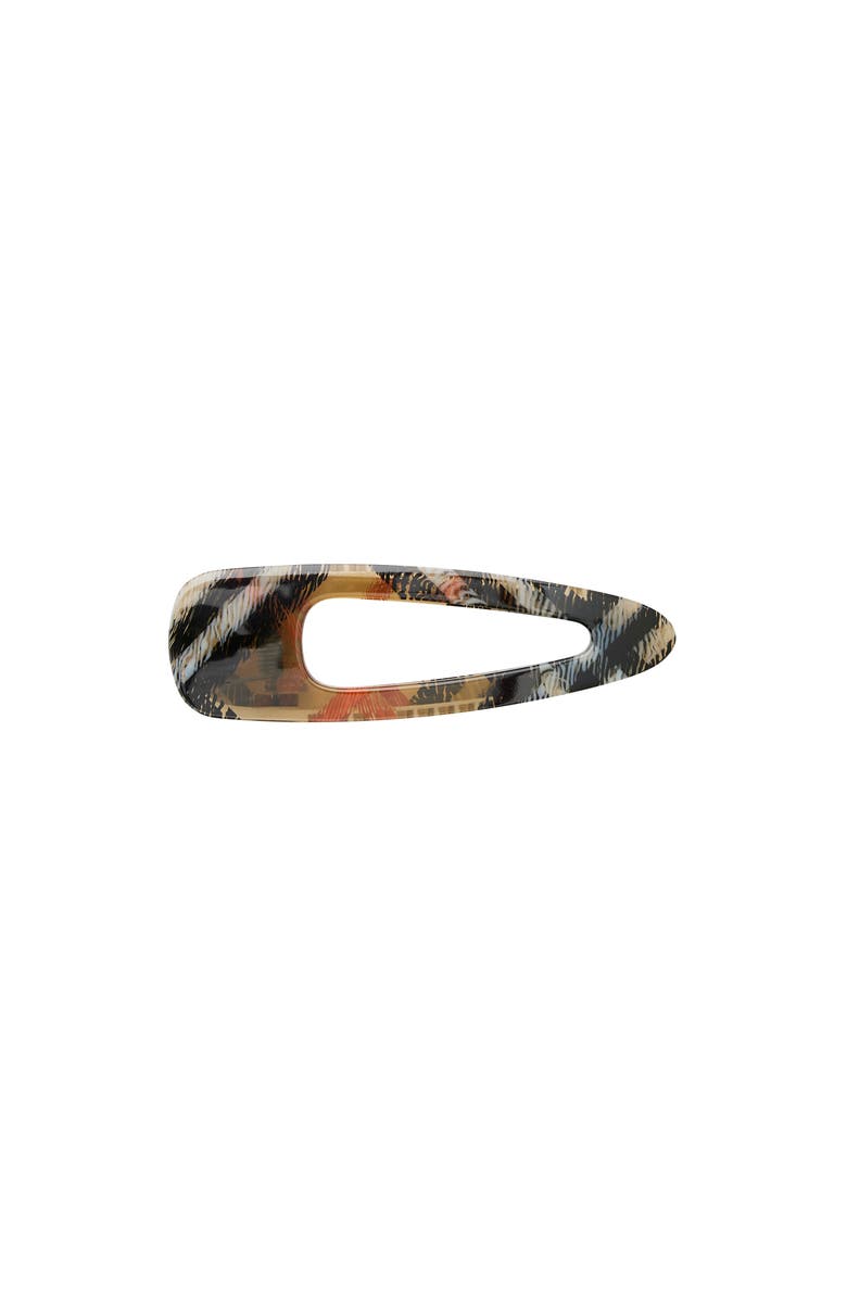 Burberry Large Check Hair Clip, Main, color, Sand Beige
