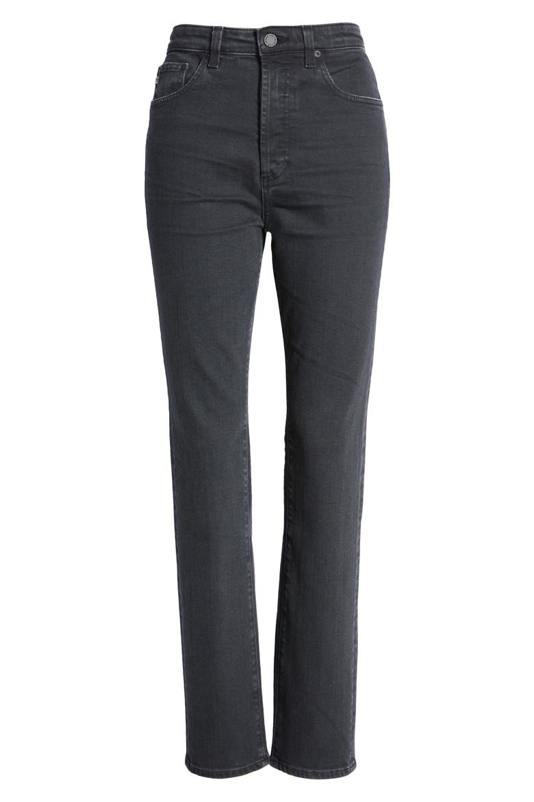 The Alexxis Slim Straight Leg Jeans, Alternate, color, 3 YEARS SULFUR BLACK
