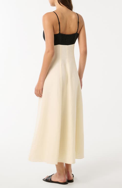Ever New Ada Colorblock Linen Midi Sundress In Multi