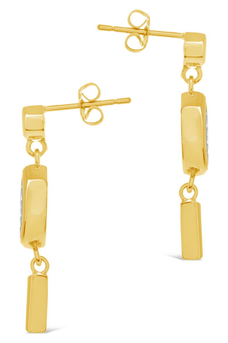 Suvi CZ Drop Earrings, Alternate, color, GOLD