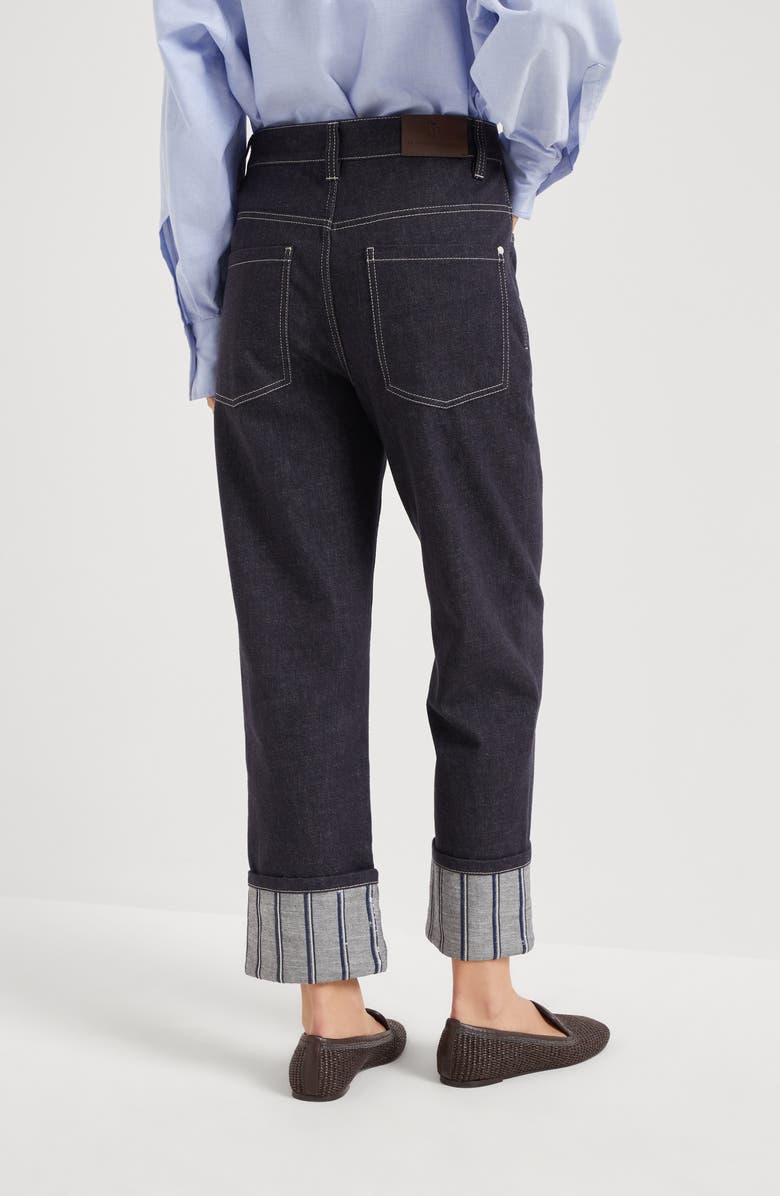 Brunello Cucinelli Dazzling Embroidery trousers, Alternate, color, 